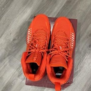 NEW Adidas Men's Size 13 1/2 DAME 7 EXTPLY SM Opponent Advisory Orange GW7899